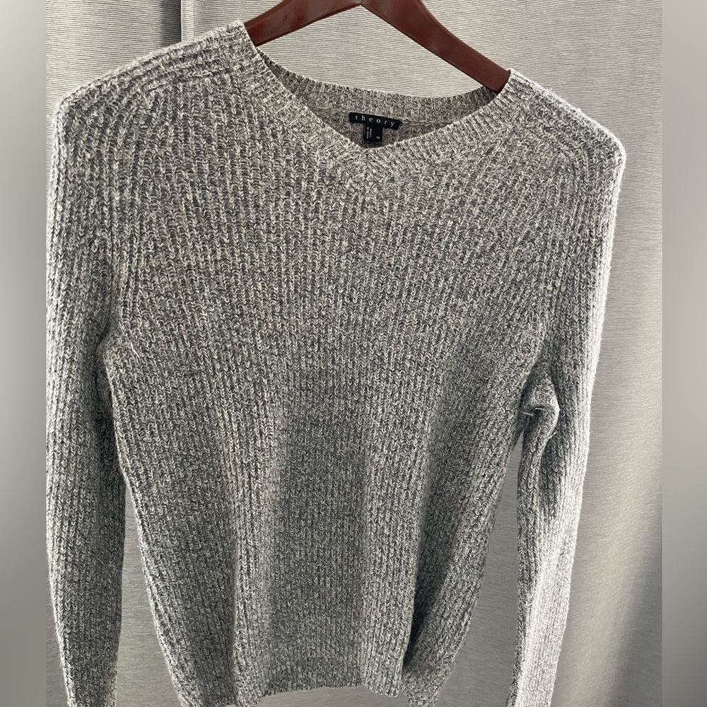 Men’s Theory wool sweater.
